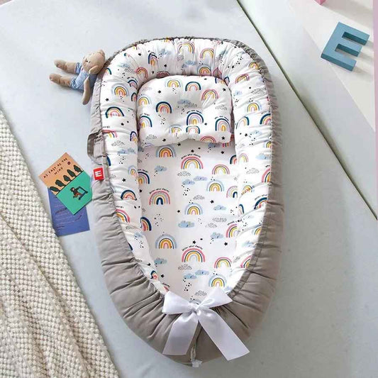 reducteur de lit bebe beige art en 
ciel