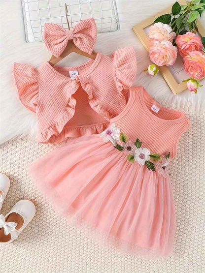 Robe cérémonie fille - Douce Pétale - Cocooning de Bébé