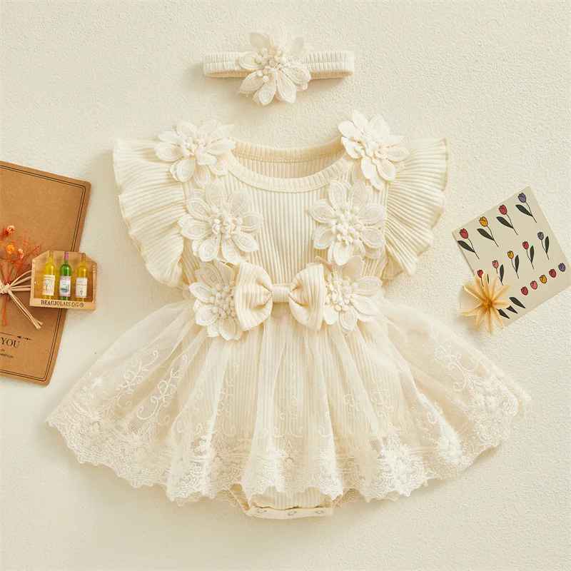 Robe dentelle - Lilas Bohème - Cocooning de Bébé
