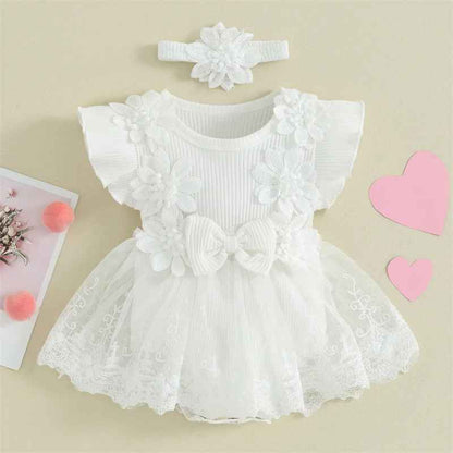 Robe dentelle - Lilas Bohème - Cocooning de Bébé