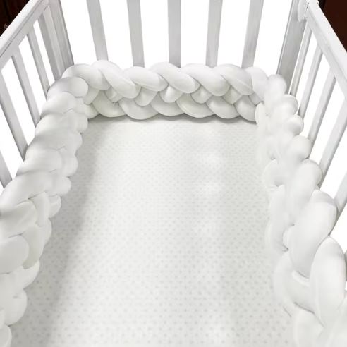 Tour de Lit Bebe - CozyKnot™ - Blanc - Cocooning de Bébé
