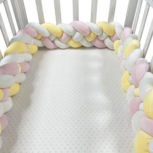 Tour de Lit Bebe - CozyKnot™ - Rose Jaune - Cocooning de Bébé
